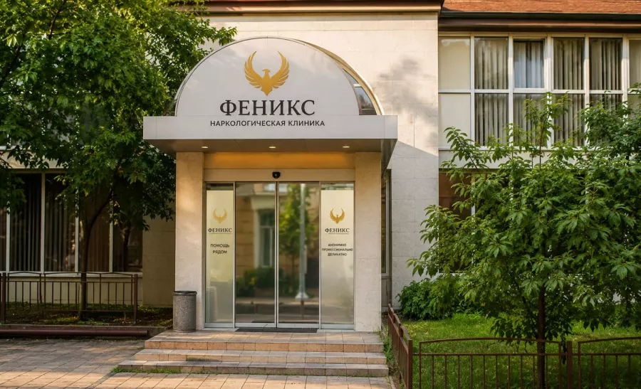 Вход в наркологическую клинику «Феникс» в Каменске-Шахтинском